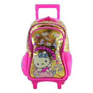 کوله پشتی چرخدار 40 سانتی هلو کیتی آبنباتی Trolly Bag - Hello Kitty_کوله پشتی